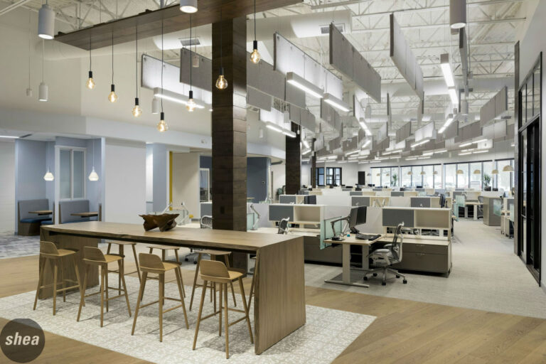 open co-working space created by Shea Design