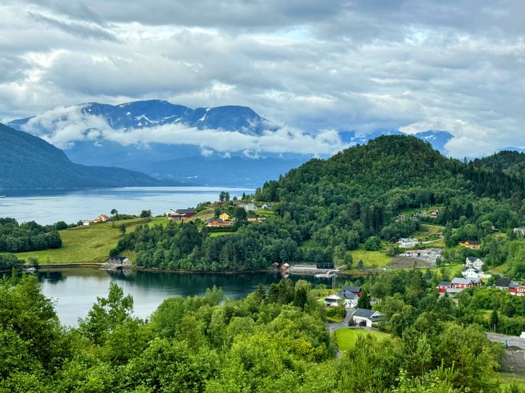 Norway lake and hillside
