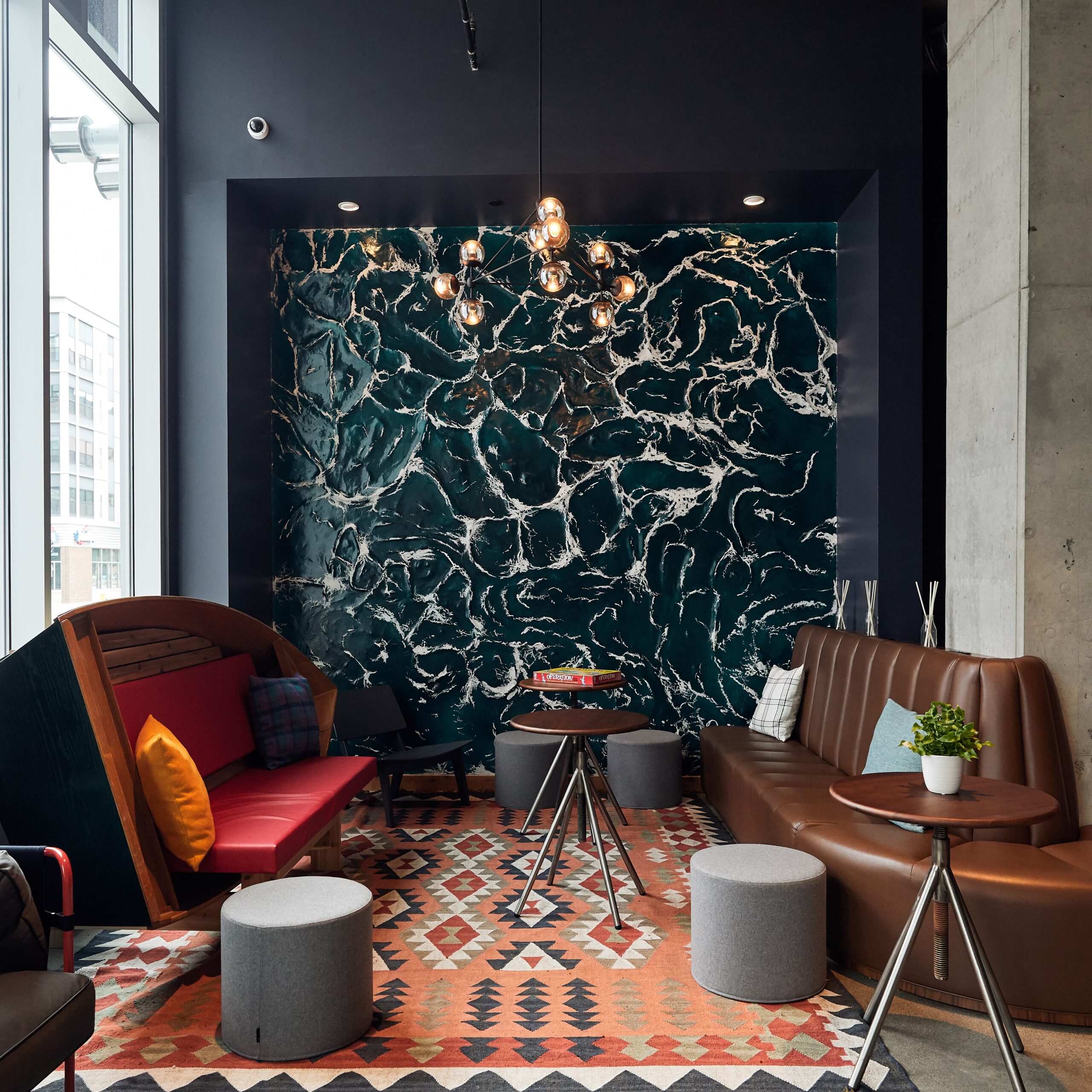 custom seating in Moxy Minneapolis Downtown